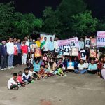 ओझरमध्ये कॅन्डल रॅली; गडचिरोलीतील आदिवासी बालिकांच्या मृत्यूला न्यायाची मागणी